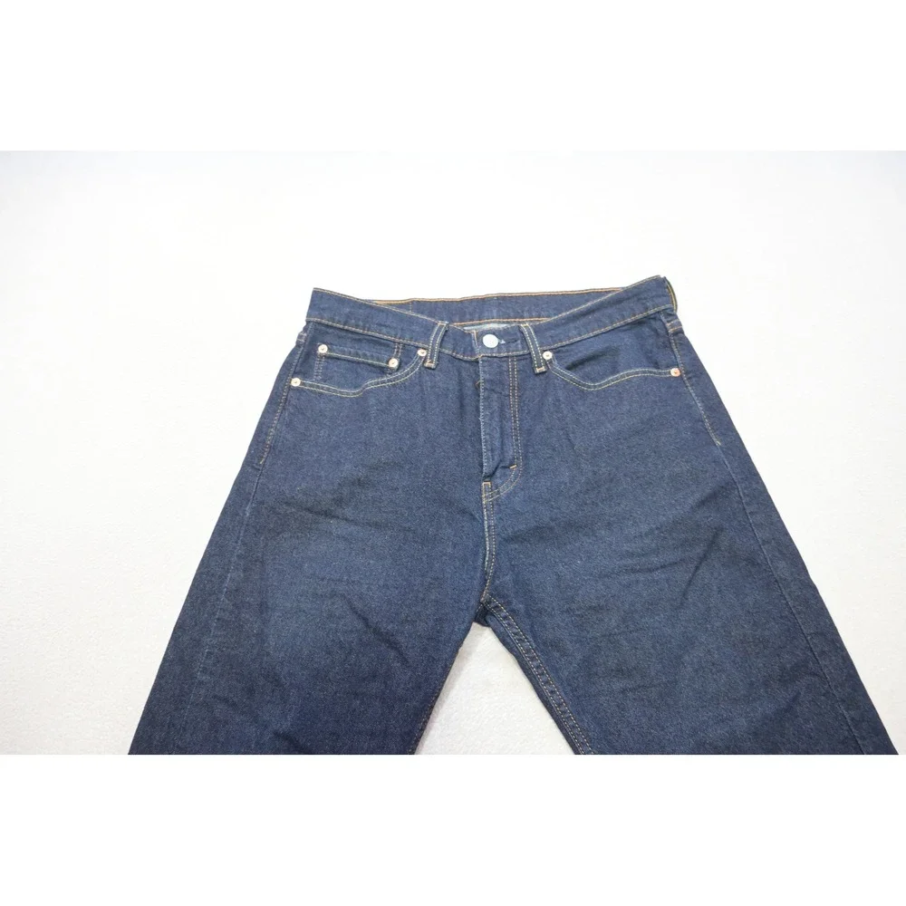 Levi's 505 Regular Fit Men 33x30 Dark Blue Straight Leg Stretch Jeans Excellent